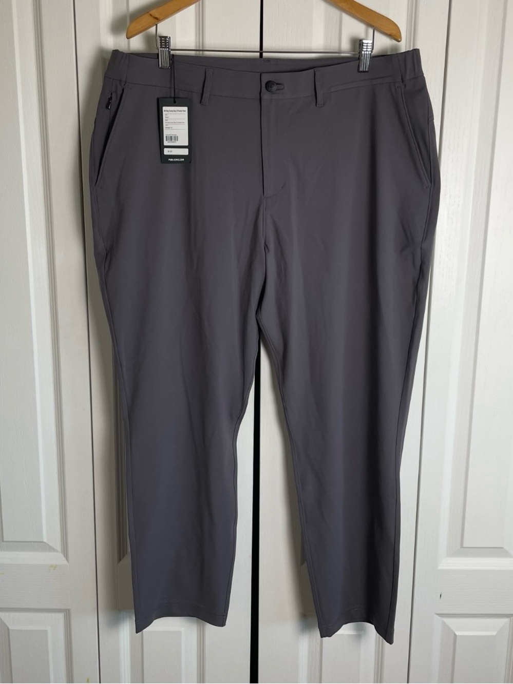NWT Public Rec All Day Every Day 5 Pocket Pants Men’s 40x30 Gray Midnight Oil
